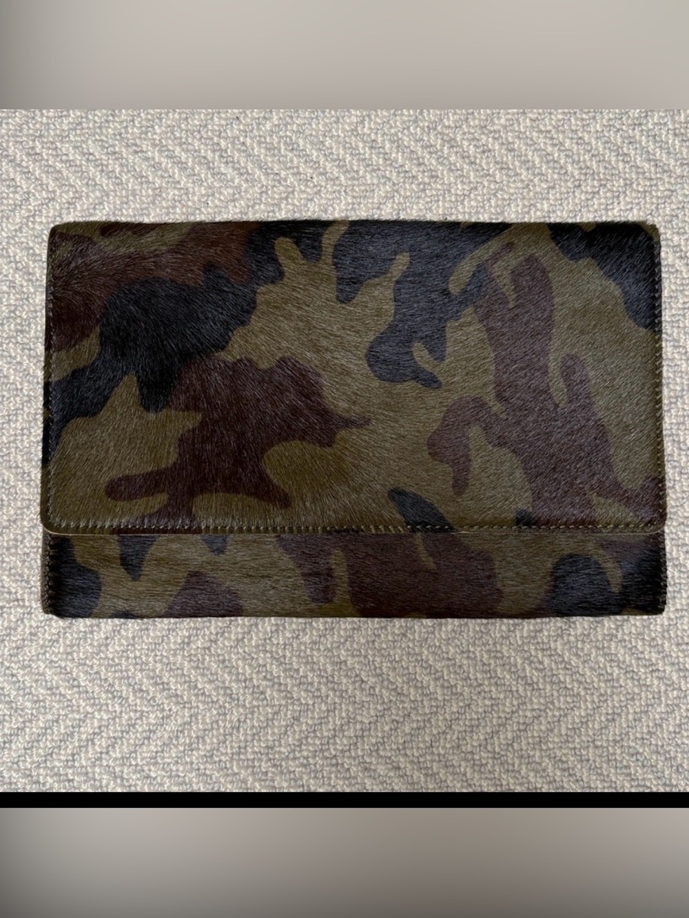 BARNEYS NEW YORK Camo Hair Clutch /Handbag /Crossbody Bag - Can be worn 5 ways